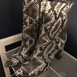 Snake Print Boots